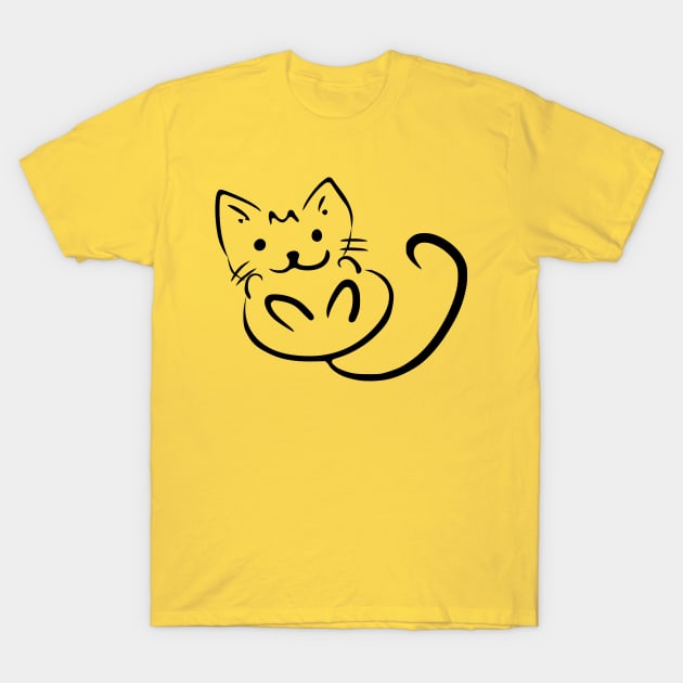 Cute Cat T-Shirt by UrbanBlazeStudio